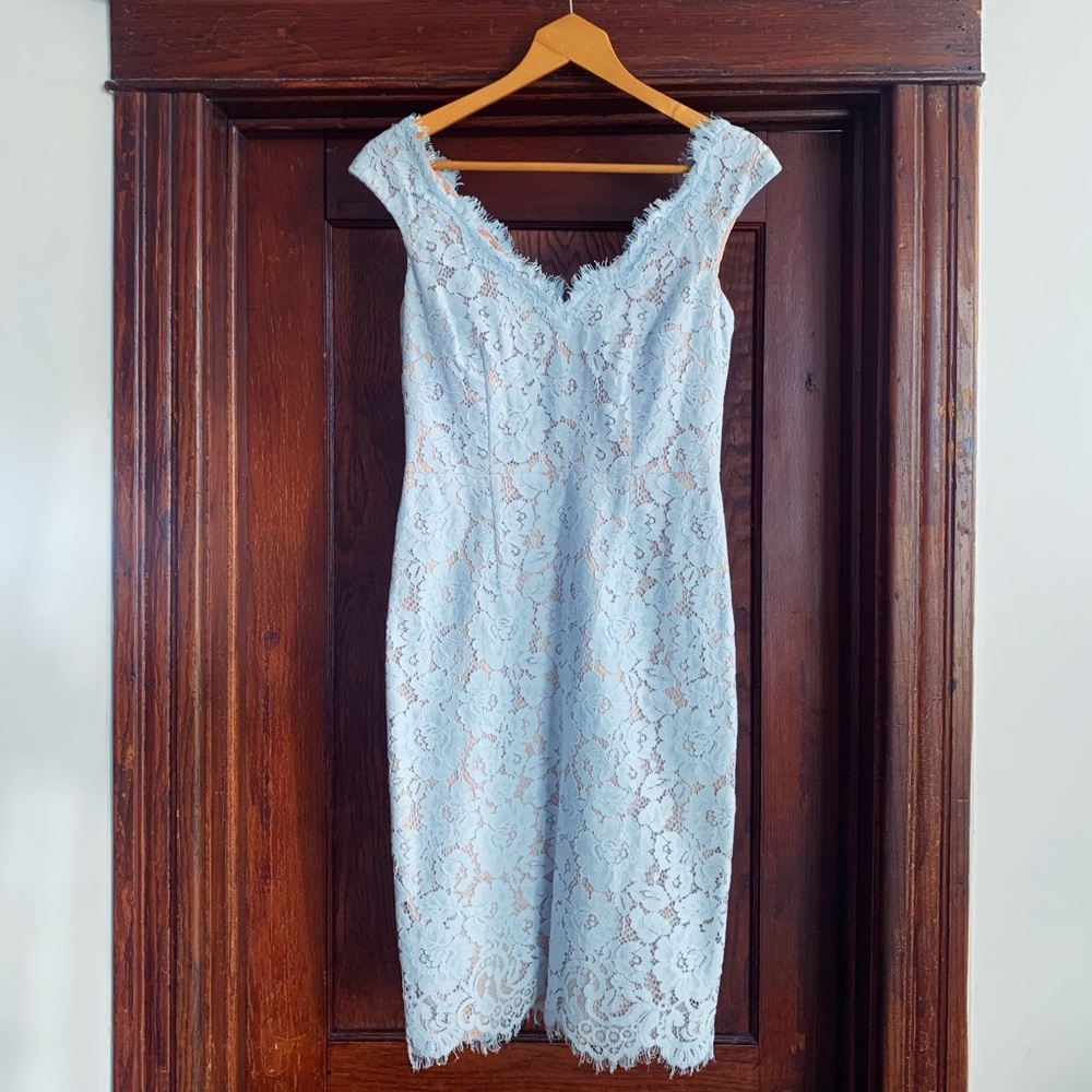 Eliza J light blue lace dress. Size 6